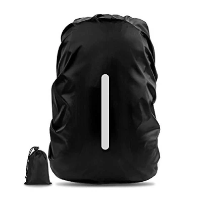 Abbildung von AVANA Rucksack Regenschutz Rucksacküberzug mit Reflexstreifen (10 70L) Regenhülle Schulranzen, wasserdicht, reflektierendes Cover, Schwarz