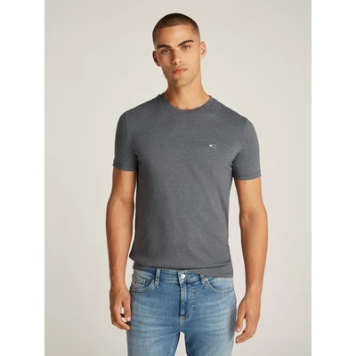 Abbildung von Tommy Jeans SLIM Jaspe TEE Tshirt basic Washed black, Herren, Größe: 54, black
