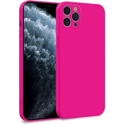 Abbildung von MyGadget Hülle für iPhone 11 Pro Max Zweilagige Handyhülle mit Kameraschutz Cover Innenfutter &amp; Silikon außen Magenta Rot