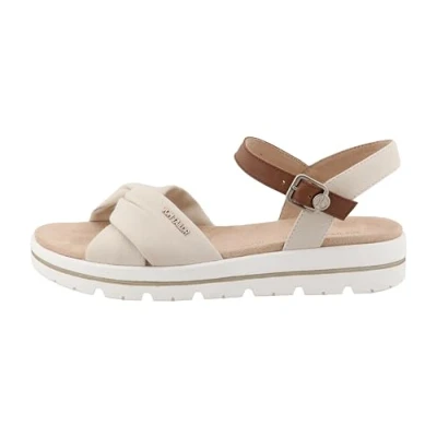 Abbildung von TOM Tailor Schaftsandale, Damen, Größe: 38, Off white Schuhe