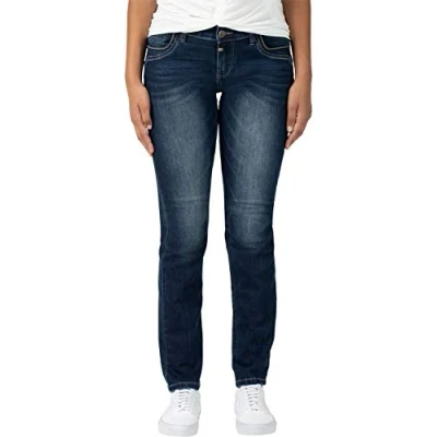 Abbildung von Timezone Damen Slim Tahilatz Jeans, Blau (Blue royal wash 3065), 29W / 34L