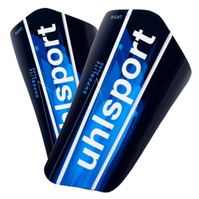 Abbildung von uhlsport Super Lite Plus, Unisex Jugend Fußball Schienbeinschoner, Azul Marino/Azul fluor/bl, L