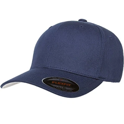 Abbildung von Flexfit Herren Cotton Twill Fitted Cap Baseballkappe, Marineblau, S/M
