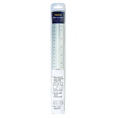 Abbildung von Best Price Square T33 30CM Metal Safety Ruler T33010 by Helix