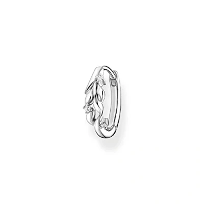 Abbildung von Thomas Sabo Einzel Creole Blätter mit Steinen 925 Sterling Silber CR681 051 14