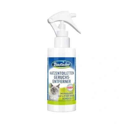 Abbildung von Bactador Enzymreiniger Katzenurin Katzentoiletten Geruchsentferner Spray 150ml Mikrobiologischer Geruchsneutralisierer Hund/ Geruchsentferner: Porentiefe Reinigung in der Tierumgebung