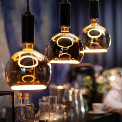 Abbildung von SEGULA LED Leuchtmittel Floating, E27, 1 St., Warmweiß, dimmbar, Floating Globe 300 smokey grau, E27