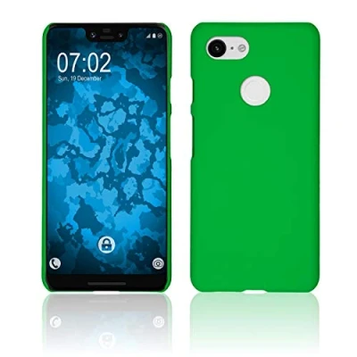 Abbildung von PhoneNatic case kompatibel mit Google Pixel 3 XL Hülle grün gummiert Hard Cover