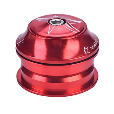 Abbildung von Alomejor 44mm Fahrrad Steuersatz Aluminiumlegierung Gabel Vorbau für Ersatz Zubehör(Rot)