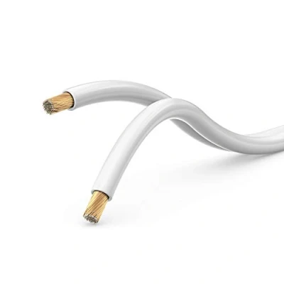 Abbildung von MANAX® 20m Zwillingslitze 2x 0,75mm² weiß Kabel 2 adrig (10m Ringe, weiß)