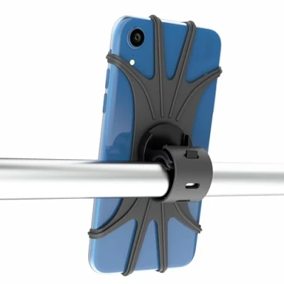 Abbildung von Byking Handyhalterung Fahrrad, Universal Halterung Fahrrad Silikon Verdicken mit 360Drehbarer Abnehmbare Handy Fahrradhalterung Lenker Rennrad für 4,5 6,7 Zoll Smartphone
