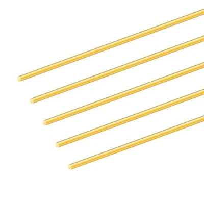 Abbildung von 5PCS 3mm Messingstab, iMeistek 200mm Länge Messing Massivrundstab für Griffstifte RC Modelle DIY Basteln