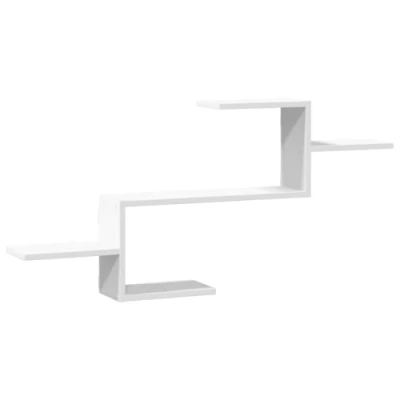 Abbildung von vidaXL Regal Wandregal Weiß 104x15x49 cm Holzwerkstoff, 1 tlg.