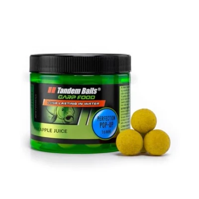 Abbildung von Tandem Baits Karpfen Futter Angelfutter Pop Ups Boilies Zig Rig Chod Hakenköder Carp Food Perfection Up 16 mm 70 g Ananassaft