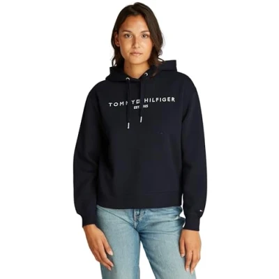 Abbildung von Tommy Hilfiger Kapuzensweatshirt MDRN REG CORP LOGO HOODIE Mit Schriftzug