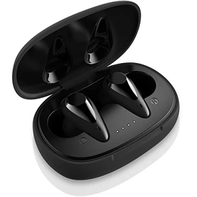 Abbildung von August Bluetooth Kopfhörer In Ear EP810 5.0 Kabellose Earbuds mit Mikrofon Berührungssteuerung kristallklares Klangprofil Ladeschale USB Type C kompatibel für Android und iOS (schwarz)