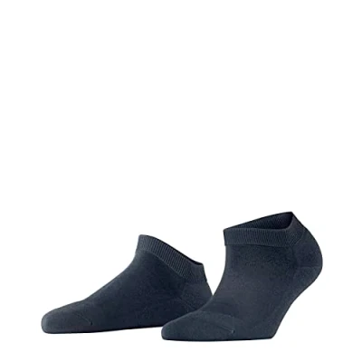 Abbildung von FALKE Damen Sneakersocken ClimaWool W SN Lyocell Schurwolle kurz einfarbig 1 Paar, Blau (Navy Melange 6127), 41 42