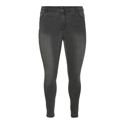 Abbildung von Vero Moda Curve Vmcfanya Piping Jeans Skinny Fit, Damen, Größe: 44x32, Dark grey denim