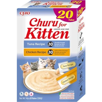 Abbildung von INABA CAT CHURU KITTEN VARIETY przysmak dla kota 20x14g (280g)