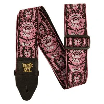 Abbildung von Ernie Ball Jacquard Gitarrengurt Pink Orleans