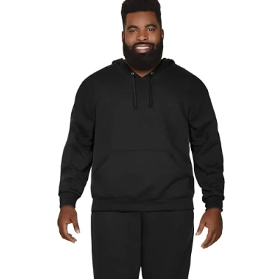 Abbildung von Fruit of the Loom Men&#039;s Eversoft Fleece Sweatshirts &amp; Hoodies, Pullover Black, Medium