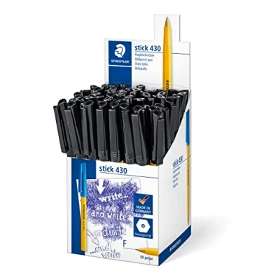 Abbildung von STAEDTLER Stick 430 F 9CP5 Kugelschreiber Strichbreite 50 Stück schwarz