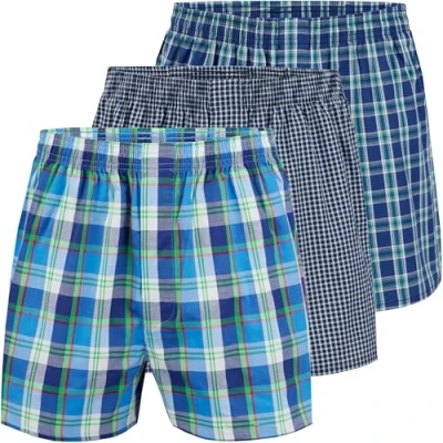 Abbildung von City Life 3er Pack Herren Boxershorts Shorts Boxer Webboxer Sparpack S 4XL, Farbe:Design 07, Grösse:XL
