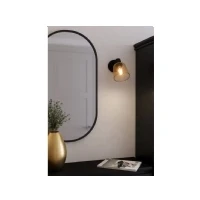 Abbildung von Eglo 900693 Spotleuchte COSLADA Stahl schwarz E27 1X40W L:13cm H:20cm dimmbar