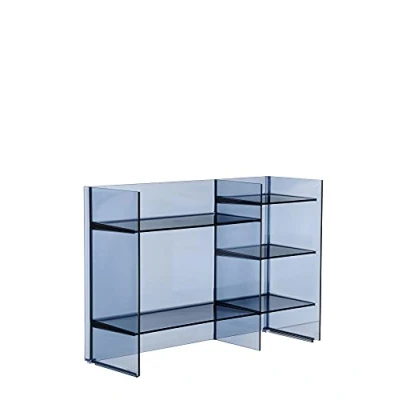Abbildung von Kartell Sound Rack, Bambus, blau, 26 x 53 75 cm