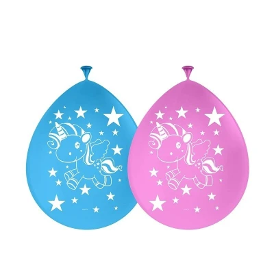 Abbildung von Einhorn Luftballons Kinder 30cm 8 Stück