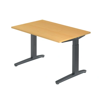Abbildung von Hammerbacher Schreibtisch XB12 Buche/Graphit
