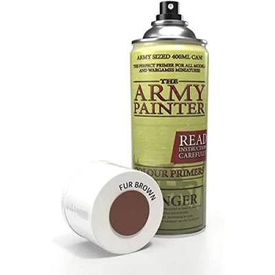Abbildung von The Army Painter Colour Primer, Fur Brown 400 ml Grundierung Spray für Fantasy Model Miniaturen Bemalen und Warhammer Figuren Acryllack Primer