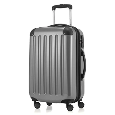Abbildung von HAUPTSTADTKOFFER Alex Handgepäck, 55 x 38 23 cm, TSA, 4 Rollen, 42 Liter, Reisekoffer, Hartschalenkoffer, Rollkoffer, Bordgepäck Koffer, erweiterbar, Silber