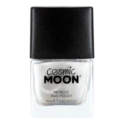 Abbildung von Cosmic Moon Metallic Nagellack 10ml Für faszinierende Nägel Silber