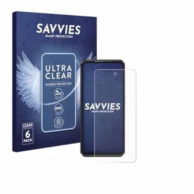 Abbildung von Savvies 6 Stück Schutzfolie für Ulefone Armor 25T Pro Displayschutz Folie Ultra Transparent