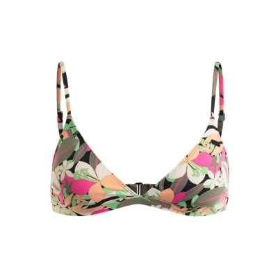 Abbildung von Roxy Printed Classics DCUP Bikinitop, Damen, Größe: XS, Anthracite
