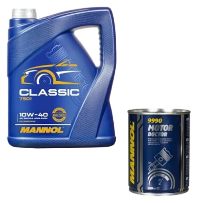 Abbildung von 5L Motoröl MANNOL Classic 10W 40 1x Motor Doctor ADDITIV
