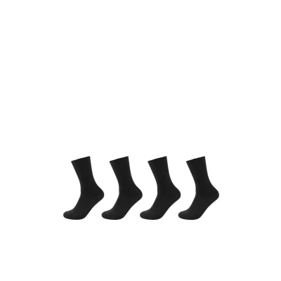 Abbildung von camano UNI 4ER PACK Socken, Größe: 35 38, Black