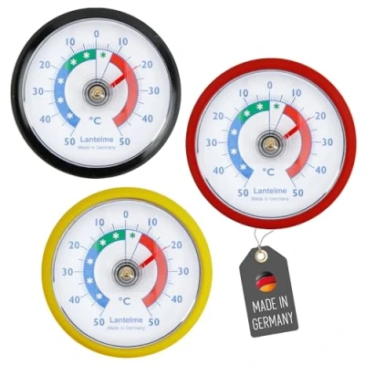 Abbildung von Lantelme Kühlschrankthermometer 3 Stück Set BRD selbstklebend, tlg.