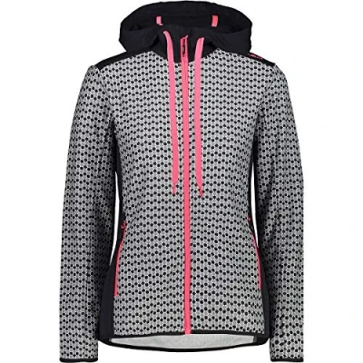 Abbildung von CMP Damen Fleecejacke mit Fester Kapuze, Anthrazit, D34