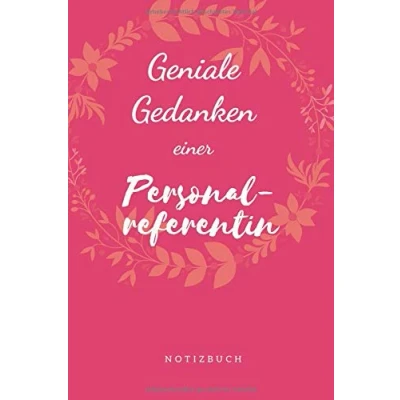 Abbildung von Geniale Gedanken einer Personalreferentin Notizbuch: Lustiges Tagebuch Notizheft Schreibblock Planer mit 120 gepunkteten Seiten, auch als Geschenkidee Softcover Größe ca. A5 (6x9“)