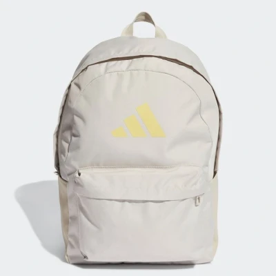 Abbildung von adidas Classic 3BARS Backpack, Unisex Rucksack, Wonder Alumina/Powder Yellow, 27.4 L IS7057