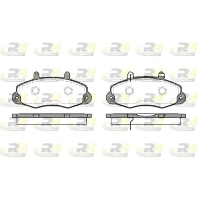 Abbildung von ROADHOUSE 2391.02 Bremsbelagsatz Vorderachse mit Klebefolie Zubehör, Feder FORD: Transit Mk3 Kastenwagen, Bus