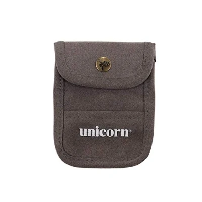 Abbildung von Unicorn Accessory Pouch, Zubehörbeutel, grau beflocktes Leder