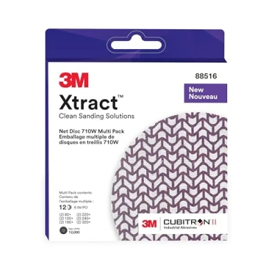 Abbildung von 3M Xtract Cubitron II Gitternetz Schleifscheibe 710W, 152 mm x NH, 80+, 120+, 180+, 220+, 240+, 320+, Multi pk, 20 per case