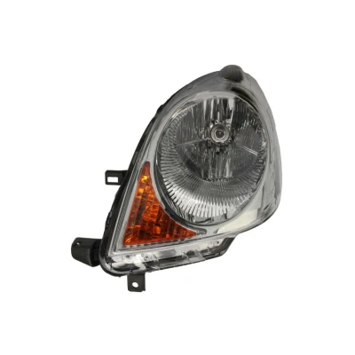 Abbildung von VALEO 043321 Scheinwerfer links H4, W5W, P21W Halogen orange mit Abblendlicht, Fernlicht für Rechtsverkehr ORIGINAL TEIL Stellmotor LWR
