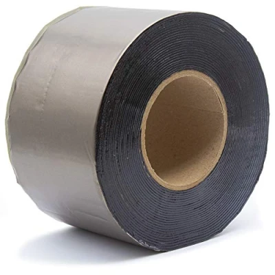 Abbildung von SILISTO Bitumenband Reparaturband 150mm x 10 Meter, Farbe Blei Klebeband für Risse und Fugen, Dichtungsband gegen Wasser Feuchtigkeit, selbstklebend, Dach Schornsteindichtung