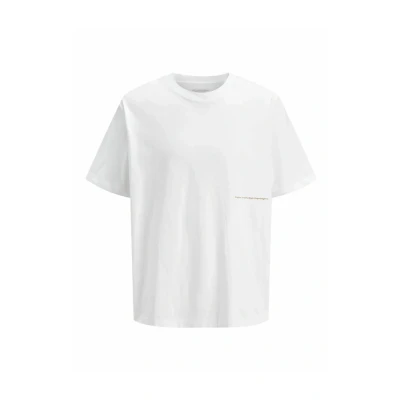 Abbildung von Jack &amp; Jones RÜCKEN Rundhalsausschnitt Tshirt print, Herren, Größe: XS, Bright white