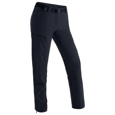 Abbildung von Maier Sports Inara Slim Zip, Damen Wanderhose, Wasserabweisende Hose für Trekking und Hiking, Enganliegender Schnitt, Zipp off Funktion, PFC frei, mSTRETCH pro 4 &amp; Dryprotec, Blau, 24 (W40/L30)