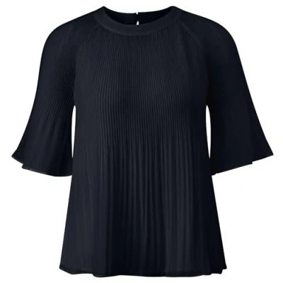 Abbildung von s.Oliver BLACK LABEL Chiffonbluse, mit Plisseefalten